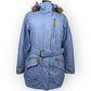 Columbia Sportswear Blue Ski Jacket Rain Coat Faux Fur Trim Women Small