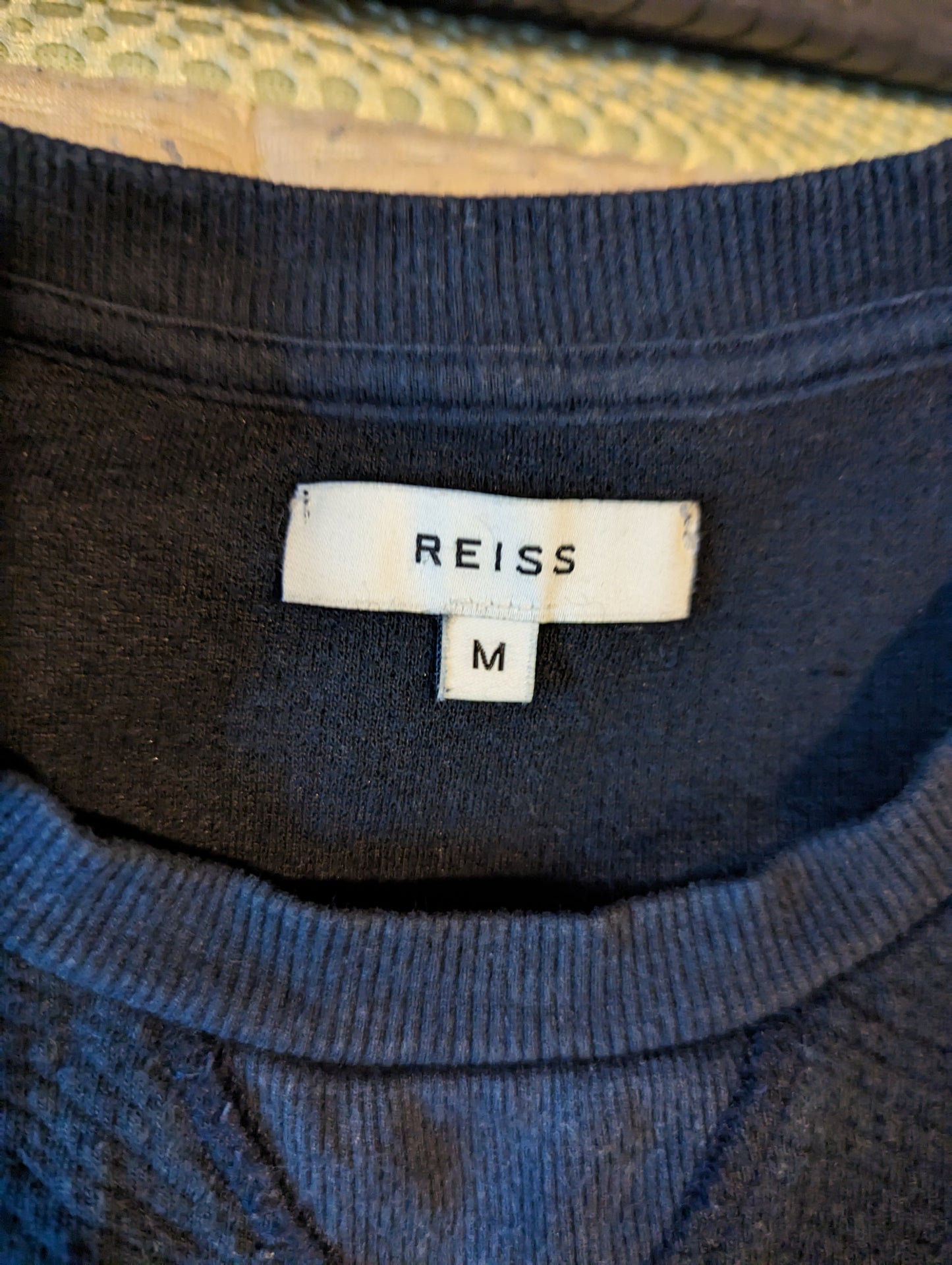 Reiss Navy Blue Pullover Crew Neck Sweatshirt Women Size Medium