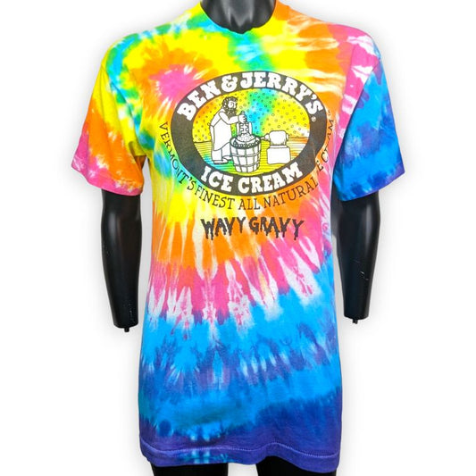 Ben & Jerry's Vintage 'Wavy Gravy' Multicolour T-shirt Men Size Large