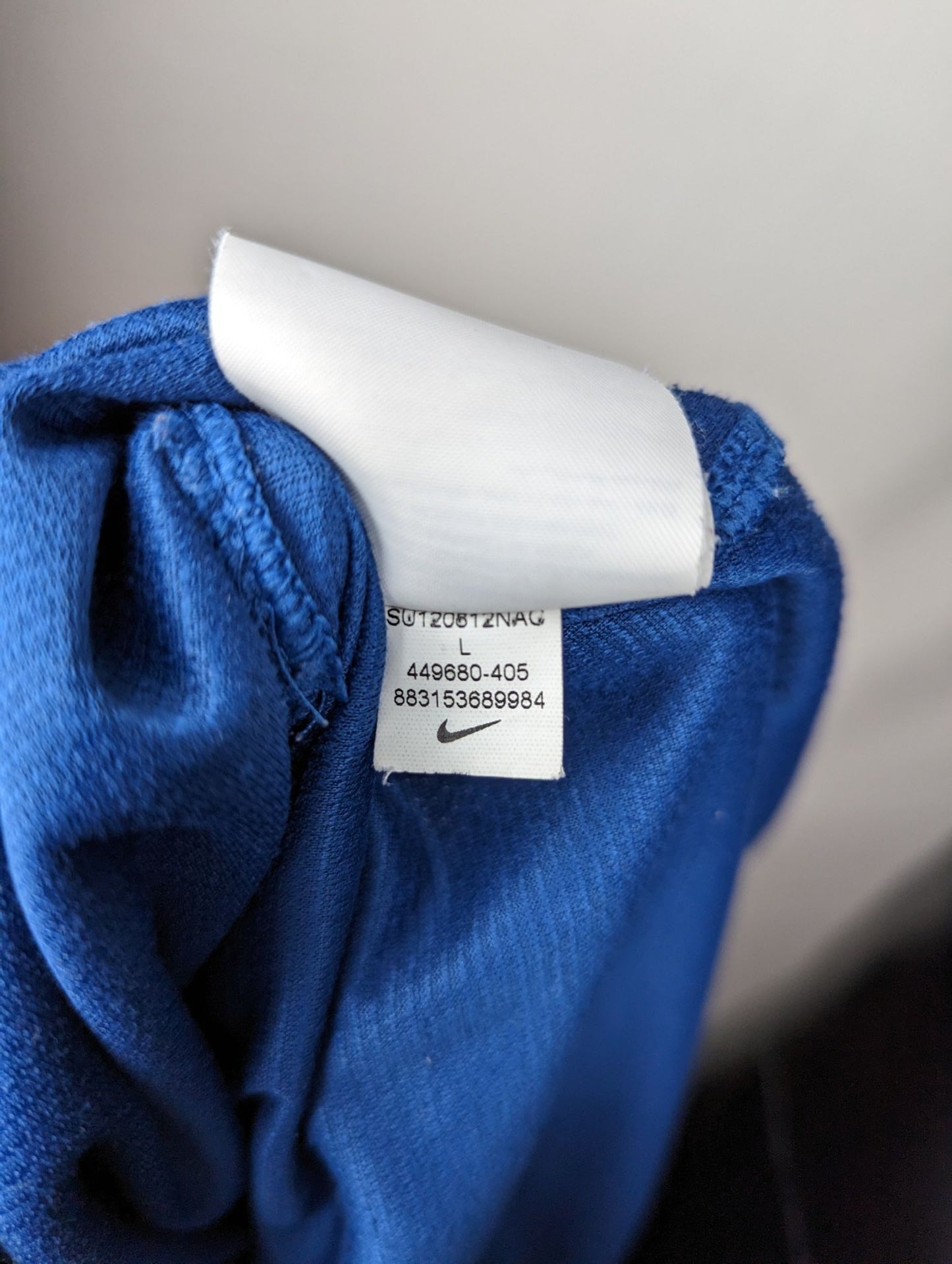 Nike France National Team 2012/2013 Blue Football Home Jersey Men Size Large