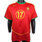 Nike Portugal 2004/06 C.RONALDO 17 Red Football Home Jersey Men Size Large