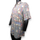 Club D'amingo Vintage Multicolour Abstract Print Short Sleeve Shirt Men Medium