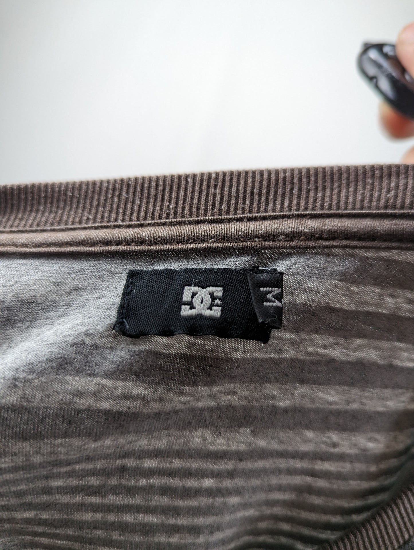 Dolce & Gabbana Grey Stripped Short Sleeve T-shirt Men Size Medium