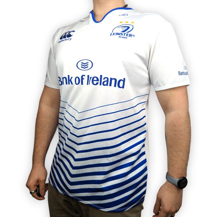 Canterbury Leinster Rugby 2015/16 Home White Rugby Shirt Jersey Men Size Large