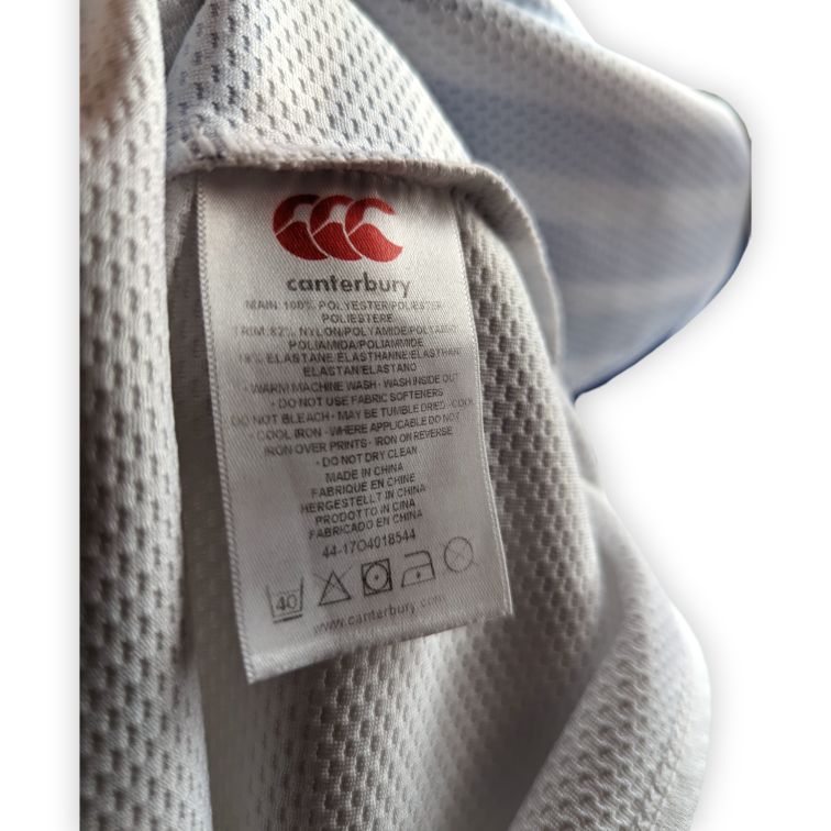 Canterbury Leinster Rugby 2015/16 Home White Rugby Shirt Jersey Men Size Large