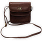 Calvin Klein Brown Leather Shoulder Bag Women One Size