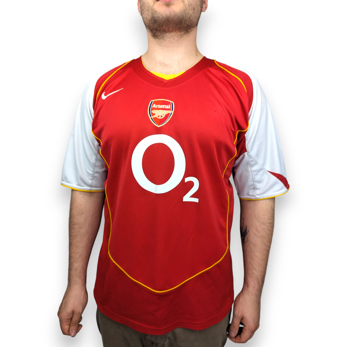 Nike Arsenal 2004/05 Henry #14 Football Home Jersey Men Size XL