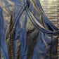Laura Jo Vintage Black Faux Leather Sleeveless Shift Dress Women Size Medium