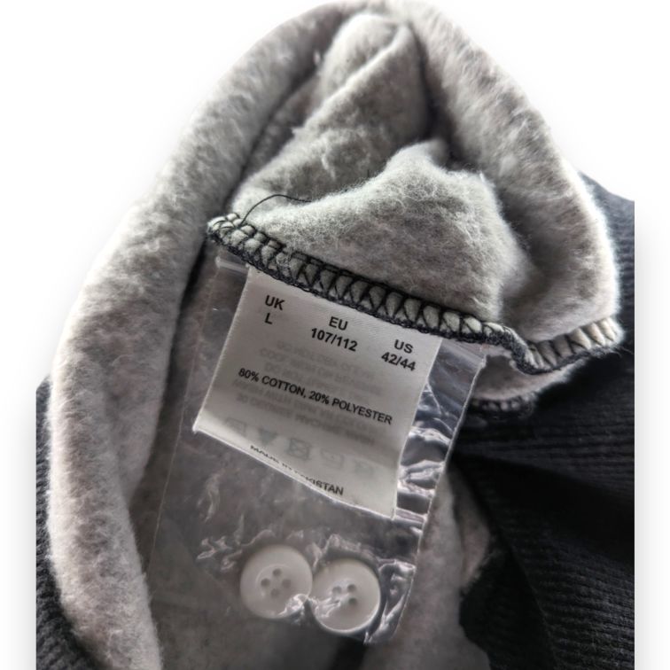 Joe Browns Grey Cotton Blend Pullover Hoodie Men Size Large