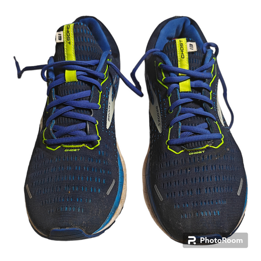 Brooks Ghost 13 Blue Running Trainers Sneaker Shoes (D Standard) Men UK 11