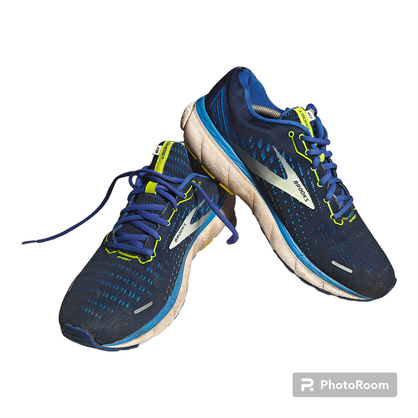 Brooks Ghost 13 Blue Running Trainers Sneaker Shoes (D Standard) Men UK 11