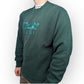 Pro Player Vintage Hawaii Embroidered Green Crew Neck Sweatshirt Men Size Large