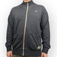 Russell Athletic Grey Tailored Fit Full-Zip Sweatshirt Men Size Large