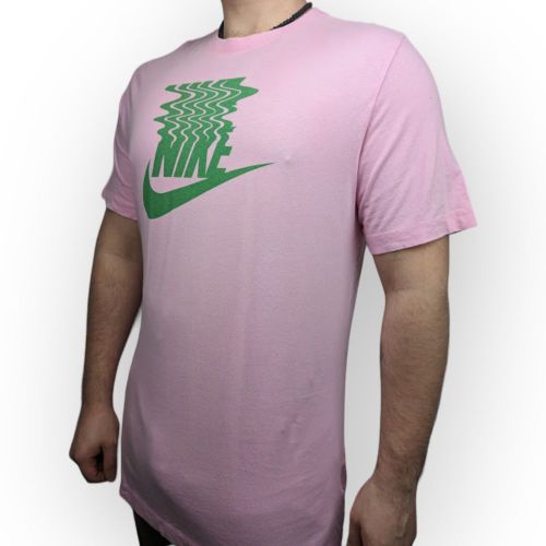 Nike The Nike Tee Pink Short Sleeve Cotton T-shirt Men Size Large
