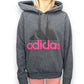 Adidas Grey Pullover Hoodie Women Size Medium