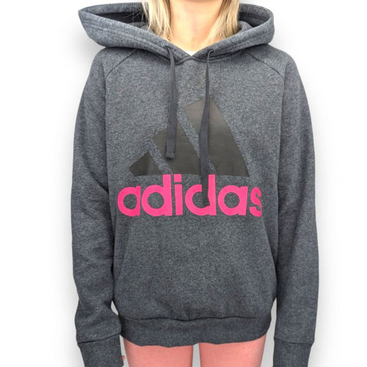 Adidas Grey Pullover Hoodie Women Size Medium