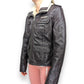 Superdry Brown Faux Fur Lined Biker Faux Leather Jacket Women Small
