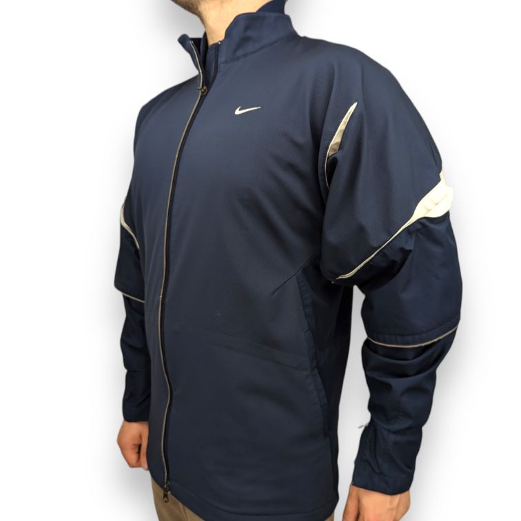 Nike Sphere React Vintage Navy Full-Zip Track Jacket Men Size Medium