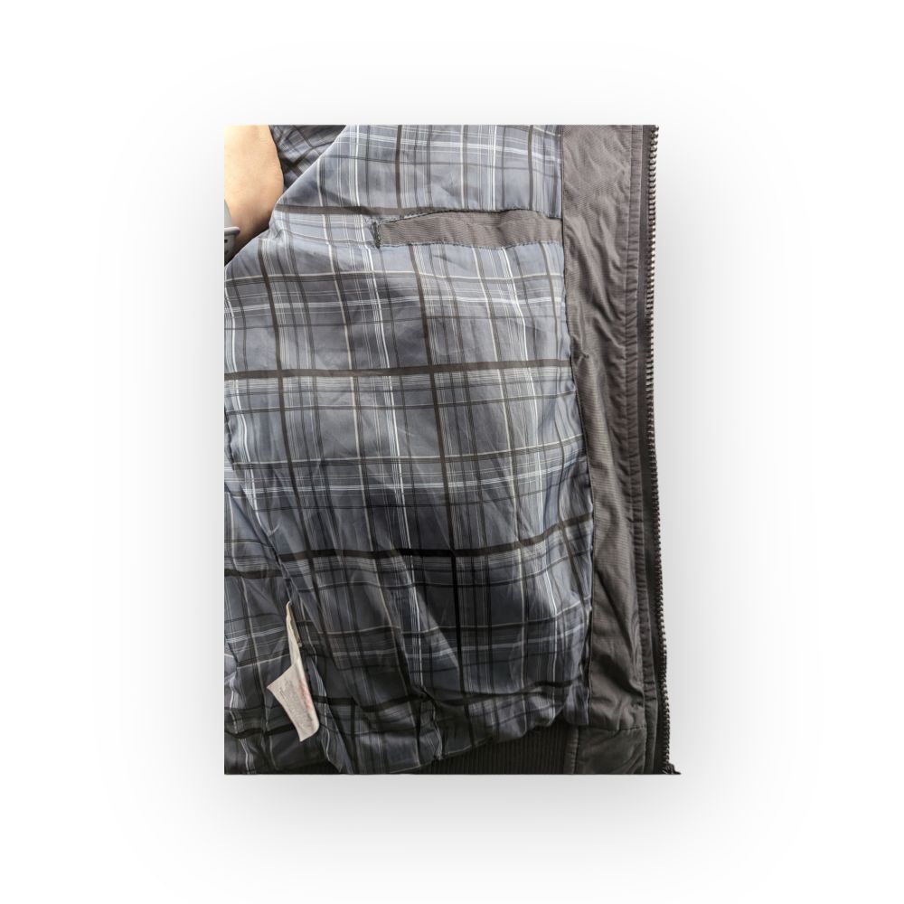 Lee Cooper Vintage Black Bomber Jacket Men Size Large