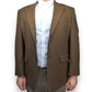 Ralph Lauren Vintage Brown Wool Tweed Blazer Jacket Men Size Large