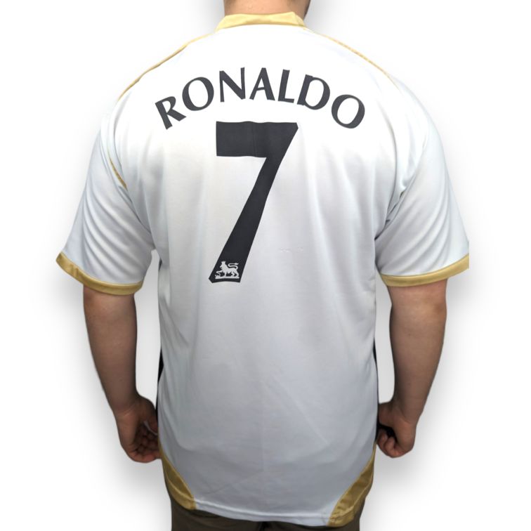 Nike Manchester United 2006/07 Ronaldo 7 White Away Jersey Men Size XL