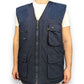 Champion Vintage Navy Blue Fishing Hunting Waistcoat Gilet Jacket Men Size XL