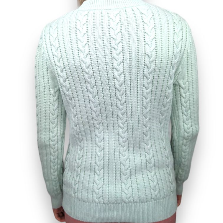 Diesel Blue Knit Long Sleeve Crew Neck Pullover Jumper Women Size Small