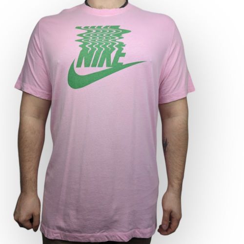 Nike The Nike Tee Pink Short Sleeve Cotton T-shirt Men Size Large