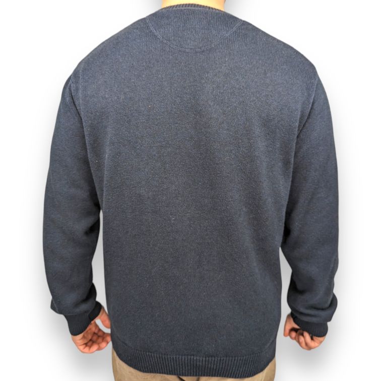 Mcgregor Navy Crew Neck Pullover Sweatshirt Men Size Large