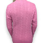 Diesel Pink Knit Long Sleeve Crew Neck Pullover Jumper Women Size Medium