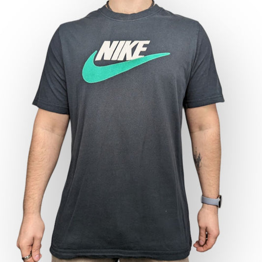 Nike Vintage Black Short Sleeve Casual Slim Fit T-Shirt Men Size XL