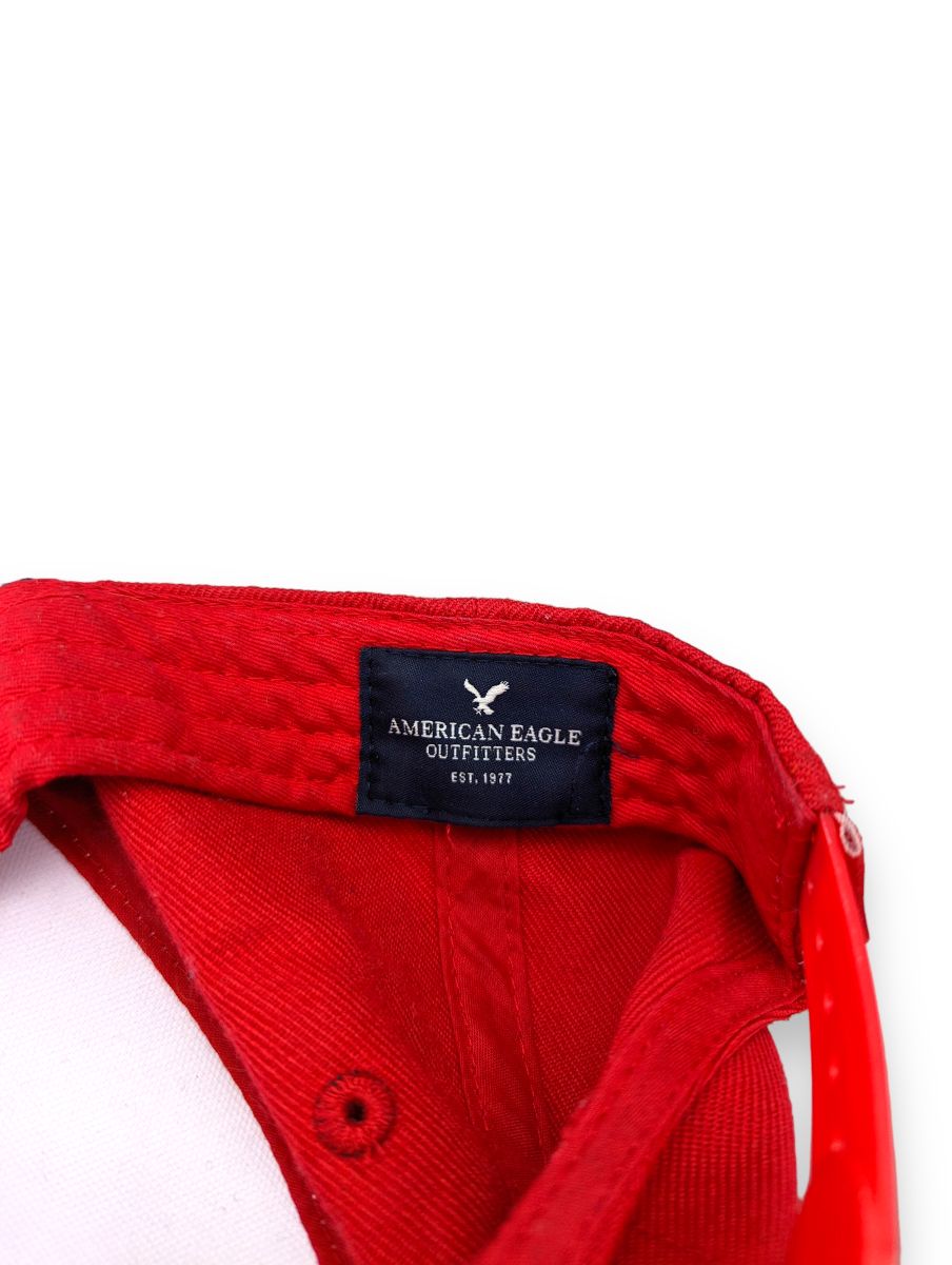 American Eagle 99 USA Vintage Red White Snapback Hat Men One Size
