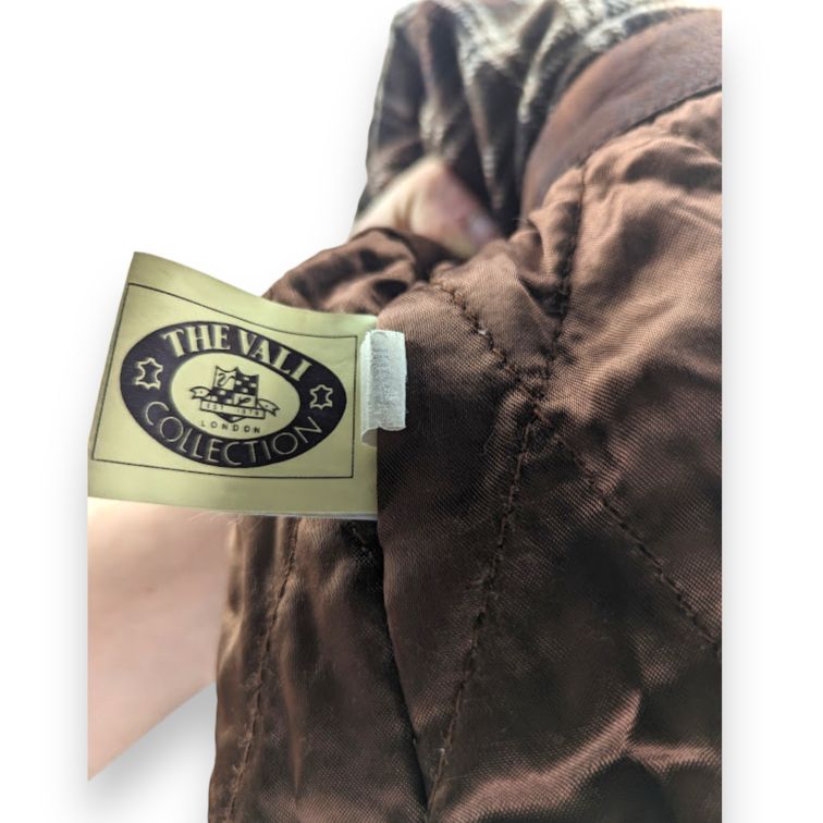 The Vali Vintage Brown Suede Leather Coat Jacket Men Size Small (Fits Medium)