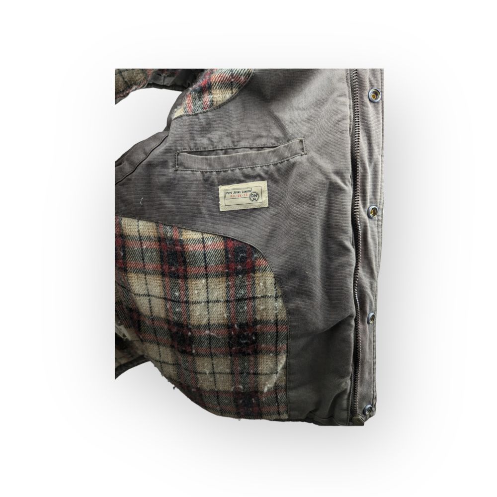 Pepe Jeans Vintage Brown Insulated Puffer Gilet Jacket Men Size XL