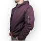 Cedarwood State D26 Burgundy Fleece Lined Hooded Jacket Size Large