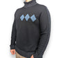 Remus Uomo Black Turtle Neck Pullover Jumper Men Size Large