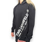 Karl Lagerfeld Paris 21 Rue Guillard Black Pullover Zip Hoodie Women Size 2XL