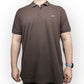 Nike Vintage Brown Cotton Short Sleeve Activewear Polo Shirt Men 2XL