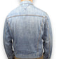 Tommy Hilfiger Vintage USA 85 Blue Trucker Denim Jacket Men Size Large