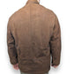 The Vali Vintage Brown Suede Leather Coat Jacket Men Size Small (Fits Medium)