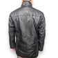 Aviatrix Vintage Black Leather Jacket Coat Men Size Medium