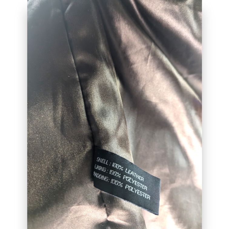 Inspire By RINO & PELLE Vintage Brown Button Leather Jacket Men Size XL