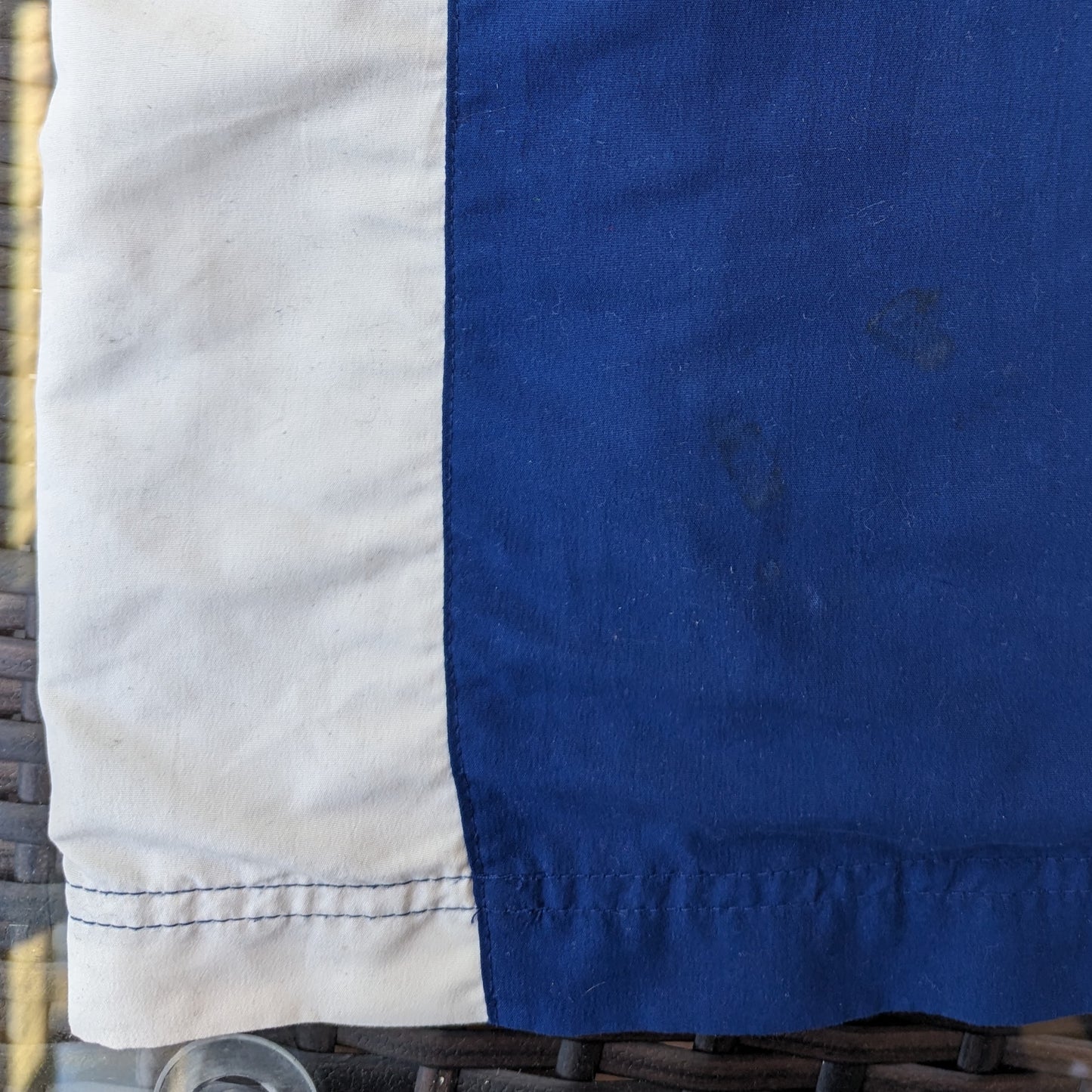 Dunlop Blue Short Sleeve Half-Zip Windbreaker Golf Jacket Men Size Large