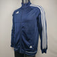 Adidas Navy Full Zip Track Jacket Boys 15-16 Years Size XL