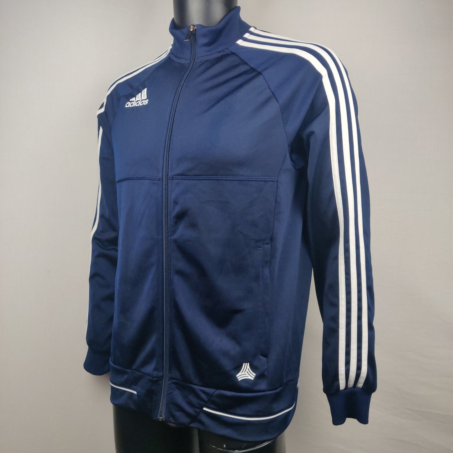 Adidas Navy Full Zip Track Jacket Boys 15-16 Years Size XL