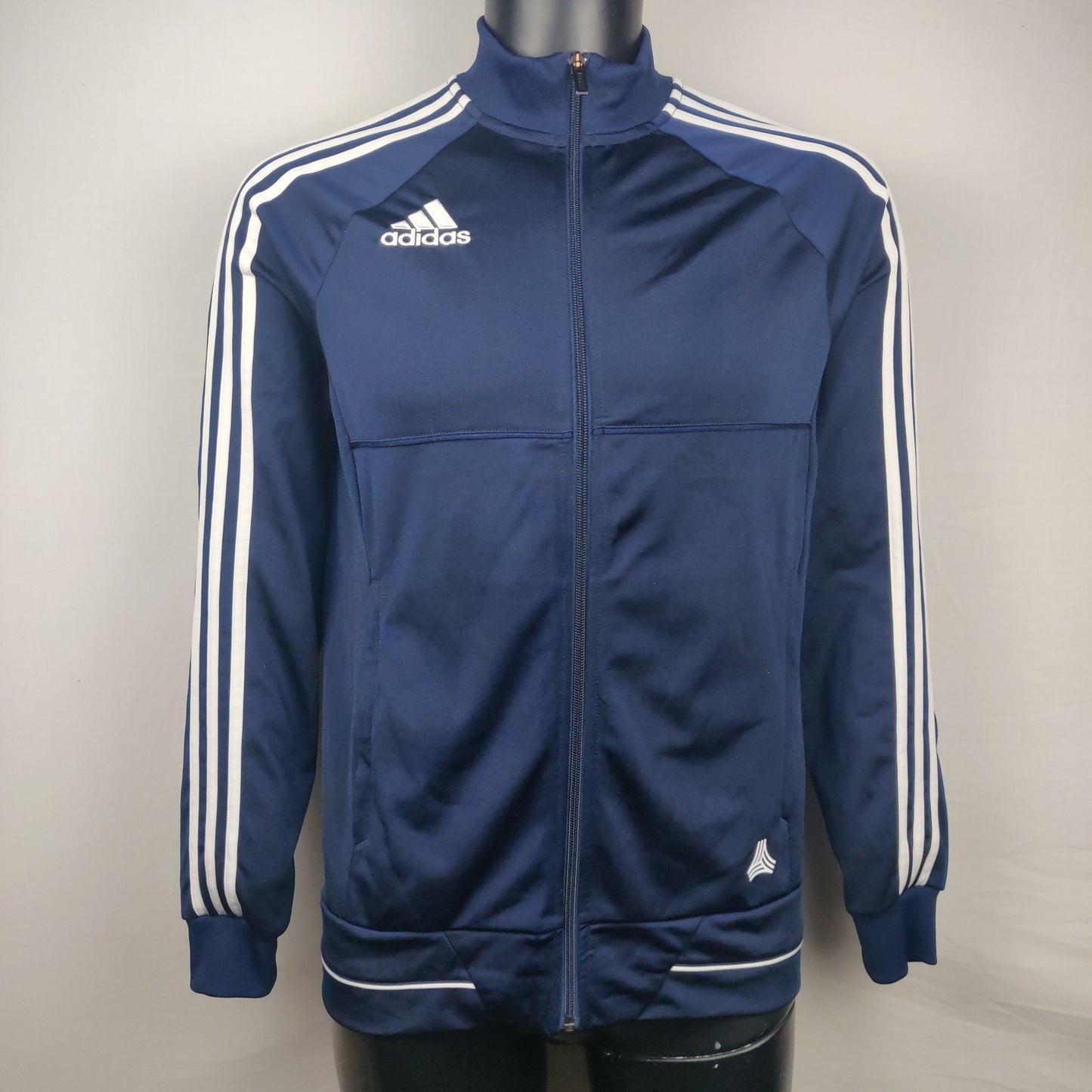 Adidas Navy Full Zip Track Jacket Boys 15-16 Years Size XL