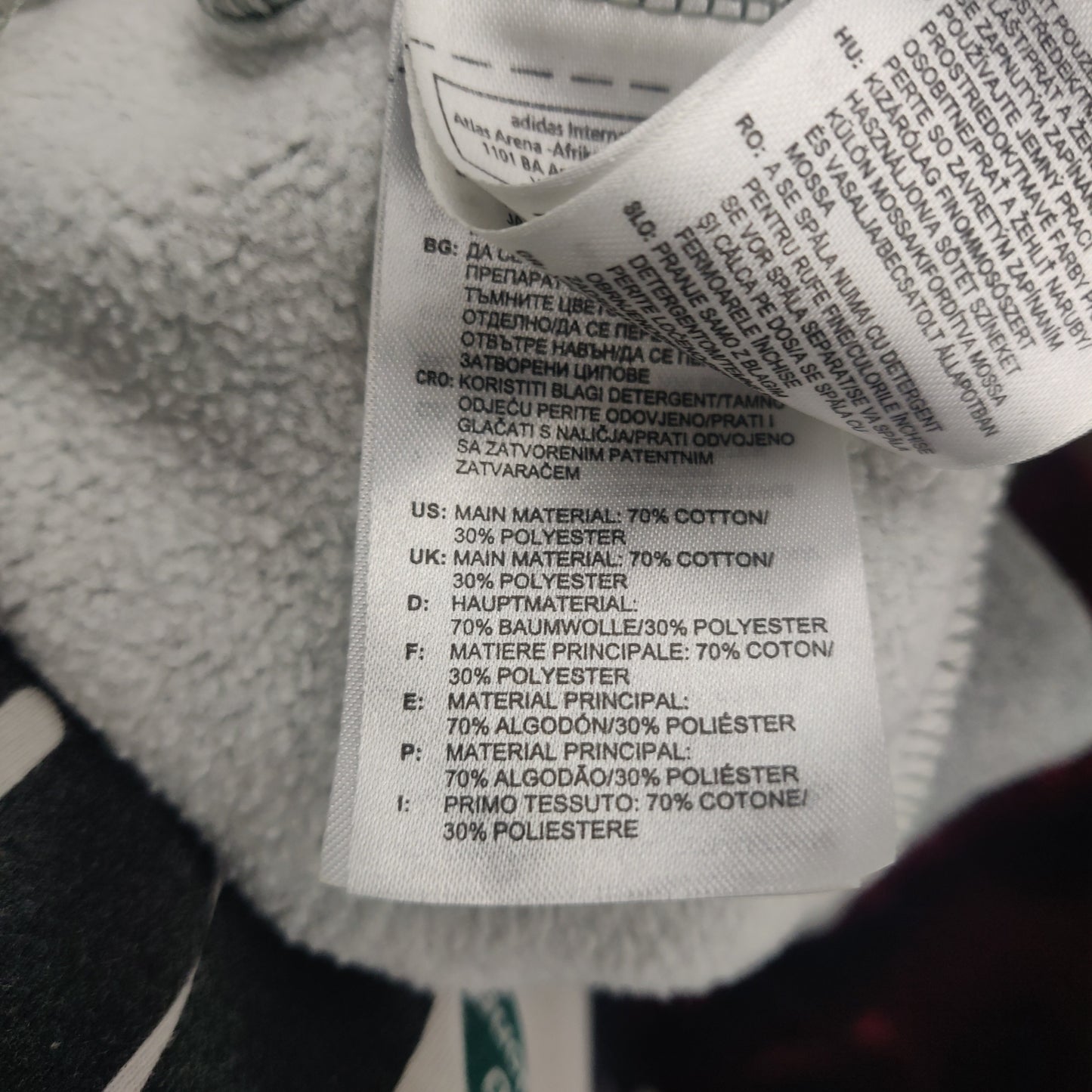 Adidas 3 Stripes Grey Sweatshirt Men Size Medium