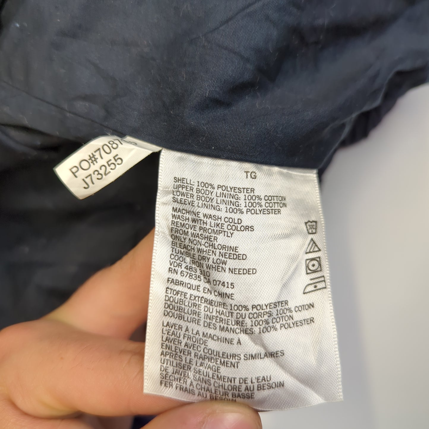 Nautica Vintage Navy Bomber Jacket Men Size XL