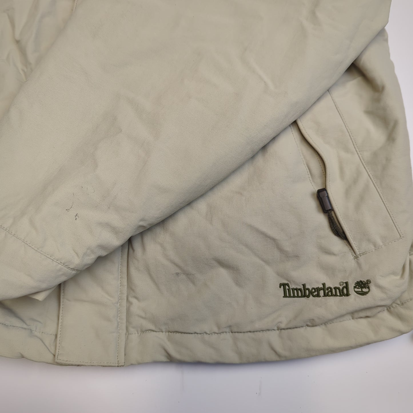 Timberland Vintage Beige Weathergear Jacket Men Size Medium
