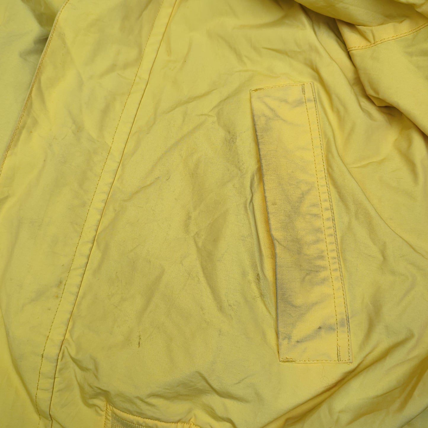 Nautica Vintage Yellow Reversible Windbreaker Jacket Men Size XL